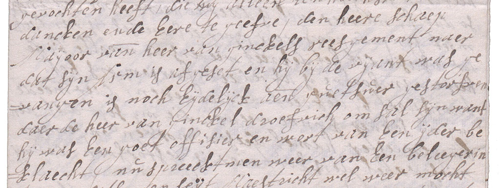  Brieffragment majoor Schaap