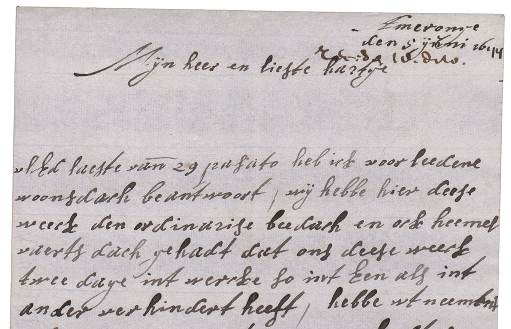 Brieffragment hemelvaart