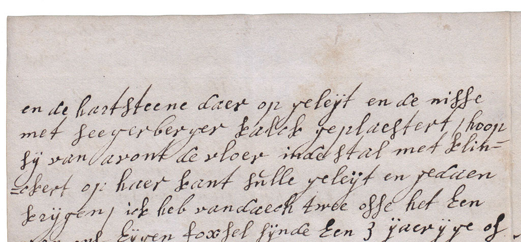 Tweede brieffragment over de metselaars