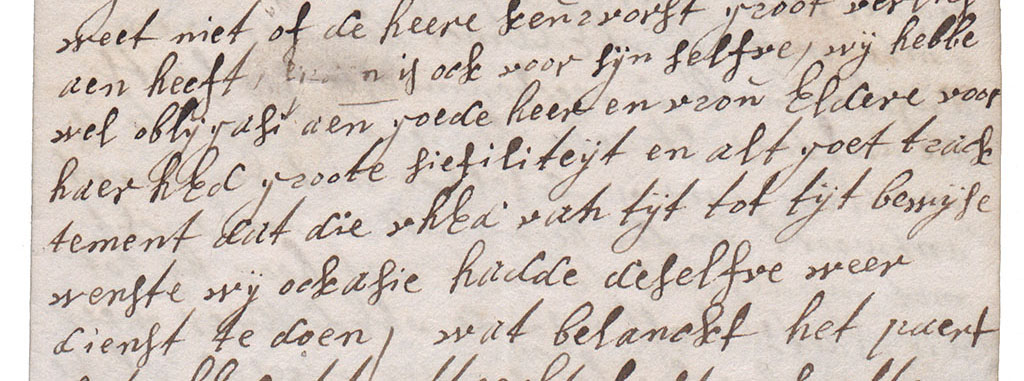 Brieffragment Van Elderen