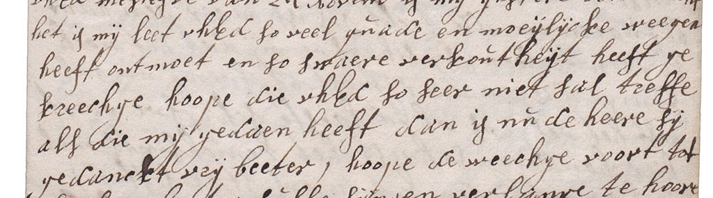 Brieffragment verkoudheid