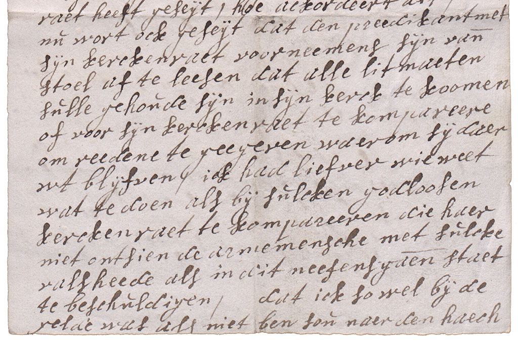 Vierde brieffragment over het kerstschandaal