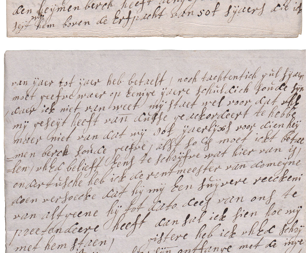 Brieffragment erfpacht