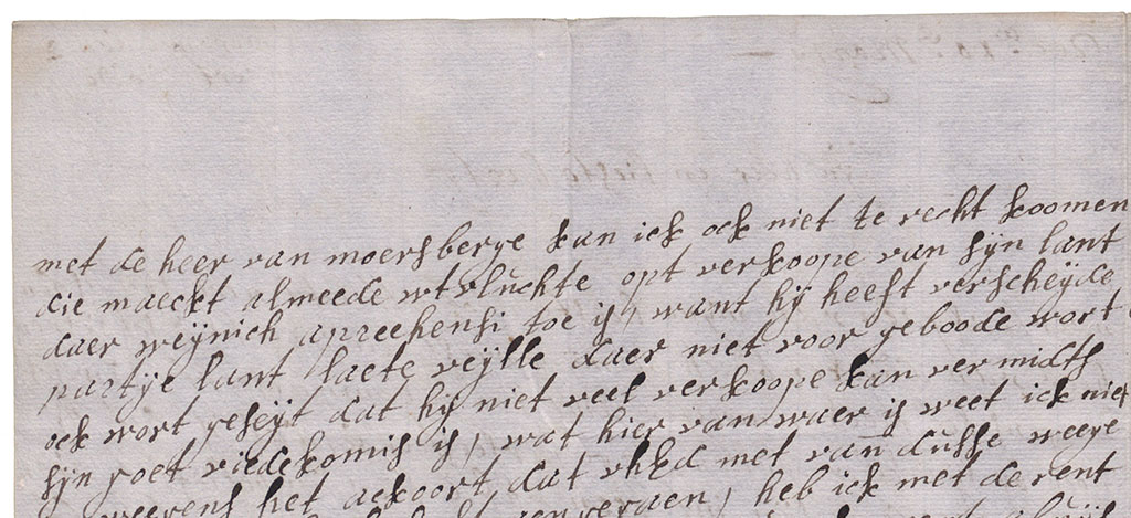 Brieffragment Moersbergen