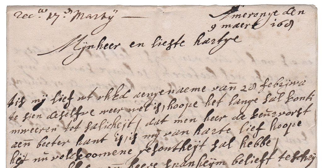 Brieffragment keurvorst en zijn jicht