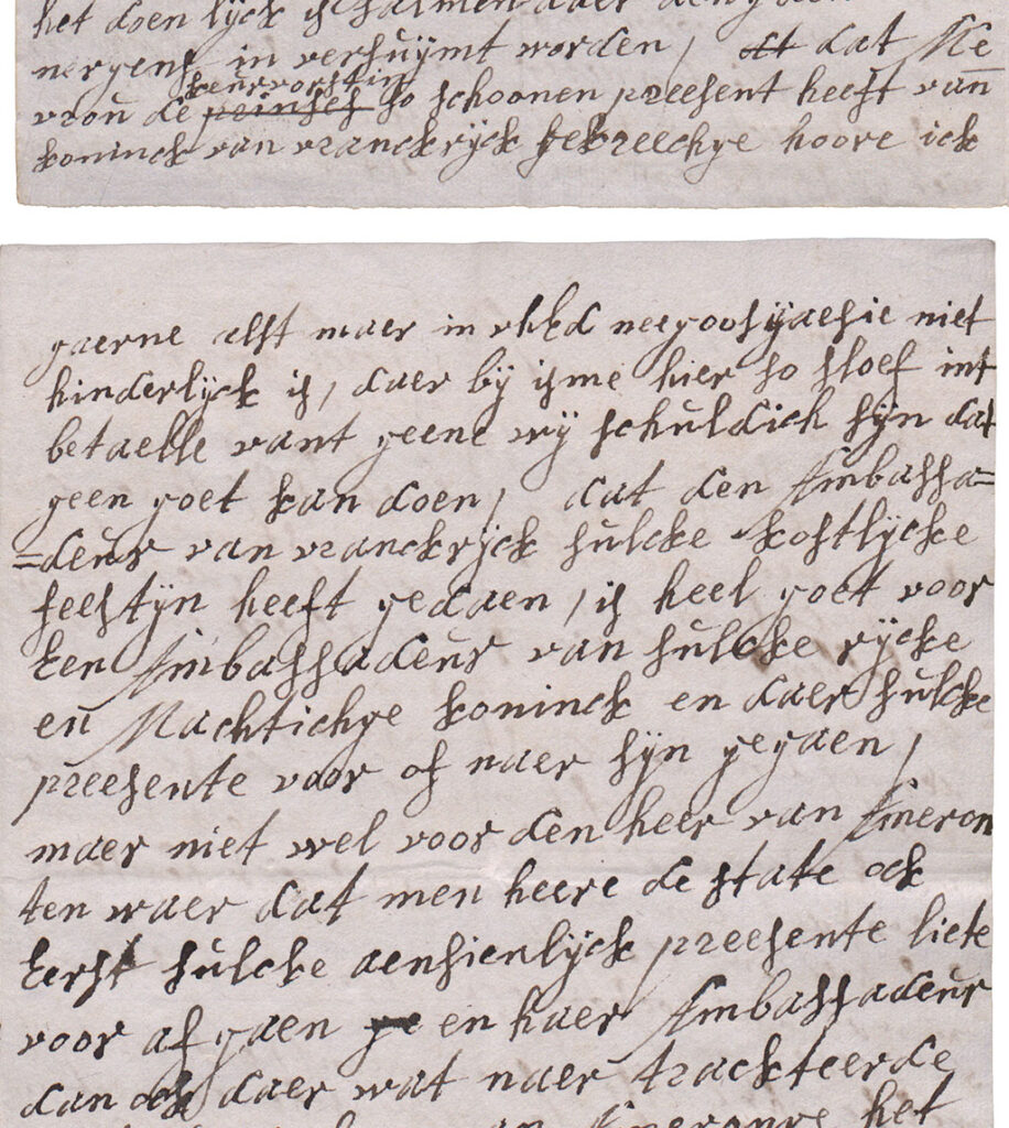 Brieffragment kado keurvorstin