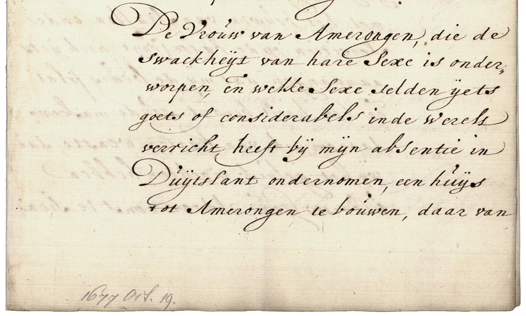 Eerste brieffragment over Margaretha