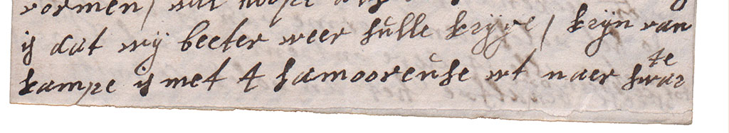 Eerste brieffragment vaarwater