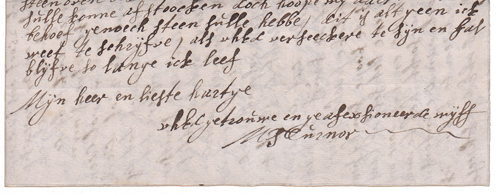 Afsluiting brief