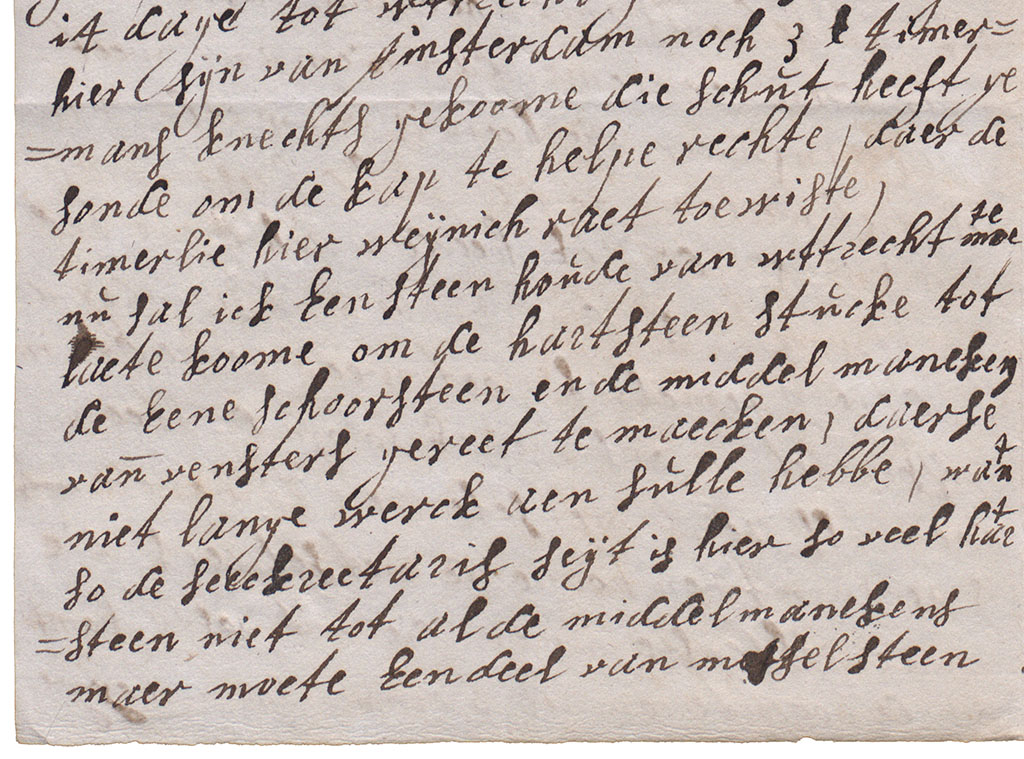 Eerste brieffragment middelmakens