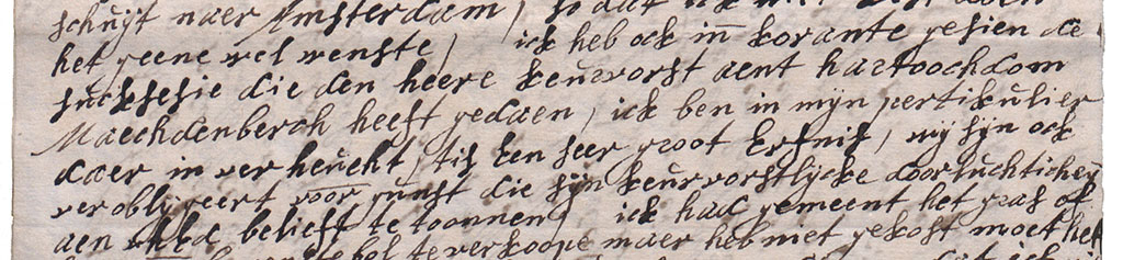 Brieffragment Hertogdom Maagdenburg