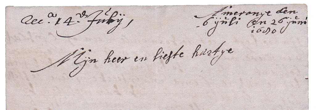 Aanhef brief
