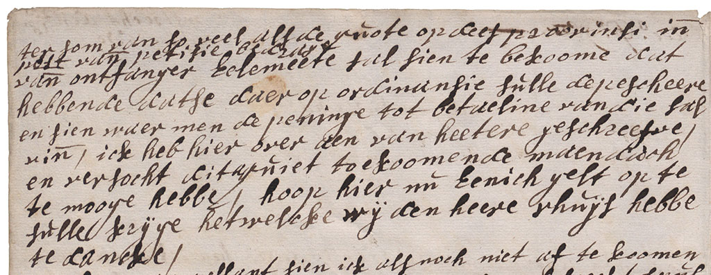 Tweede brieffragment geld van Utrecht