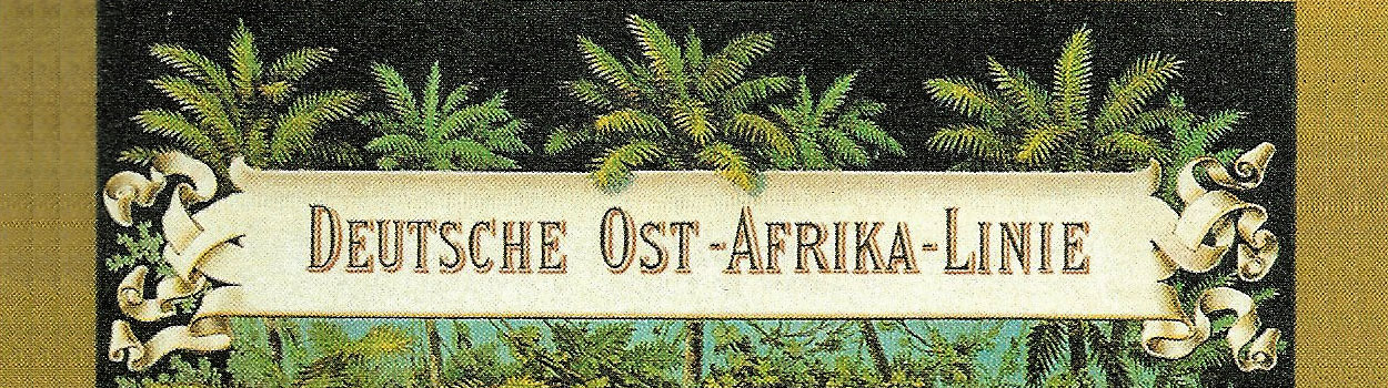 Deel van 19e eeuwse reclame voor de Deutsche Ost-Afrika-Linie