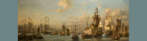 schilderij van een vloot