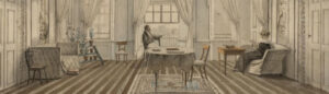 Twee mensen in een interieur