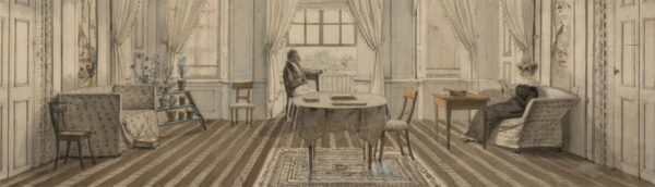Twee mensen in een interieur