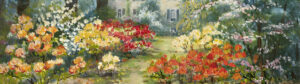 Een kleurexplosie van geaquarelleerde bloemen