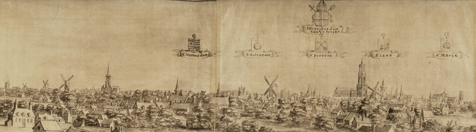 panorama van de stad utrecht