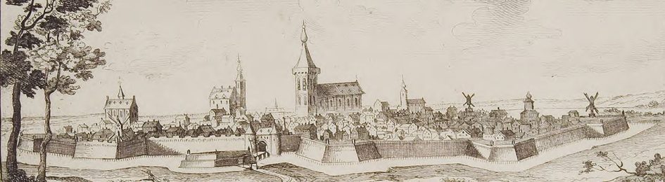 De vesting Groenlo van een afstand