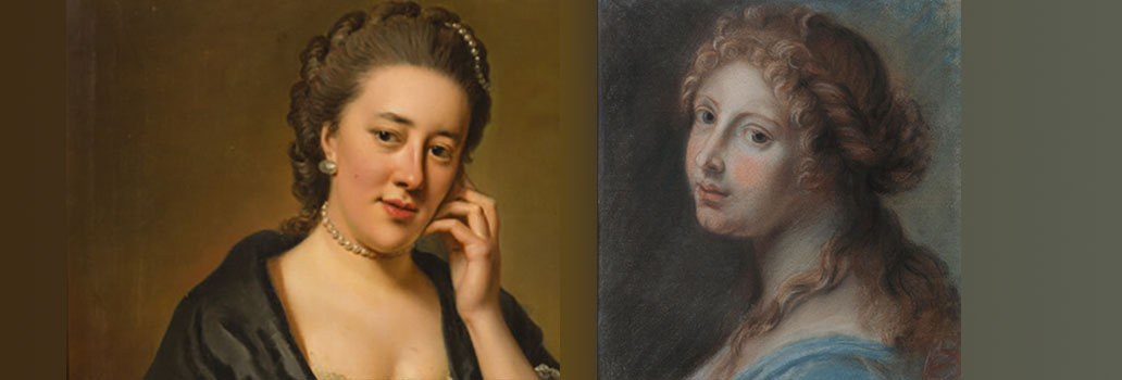 Twee portretten van Jonge vrouwen