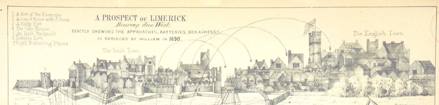 gravure van de belegering van limmerick