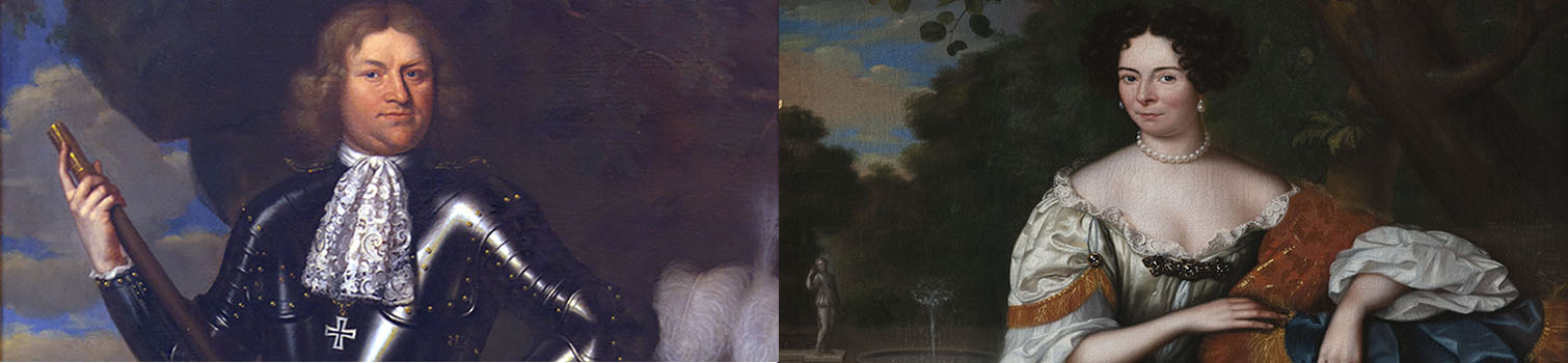 Portretten van Godard van Reede van Ginkel en Ursula Philippota van Raesfelt