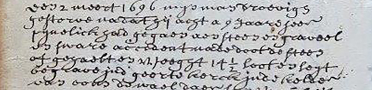 Een zeventiende eeuws handschrift