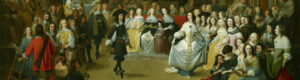 schilderij van groot gezelschap