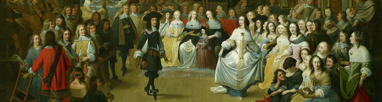 schilderij van groot gezelschap